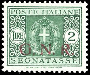 1943 - 2 lire, soprastampa G.N.R. di ... 