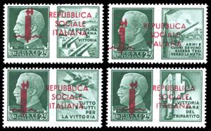 PROPAGANDA DI GUERRA 1944 - Soprastampati in ... 