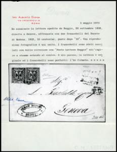 1859 - 10 cent. rosa, punto dopo ... 