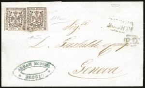 1859 - 10 cent. rosa, punto dopo la cifra ... 