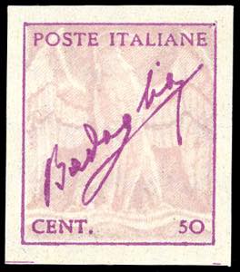 1944 - 50 cent. violetto e grigio bruno ... 