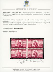 1946 - 100 lire Democratica, I ... 