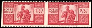 1946 - 100 lire Democratica, II lastra, ... 