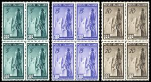 1949 - ERP, serie completa (601/603), ... 