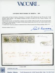 1859 - 5 cent. verde smeraldo ... 