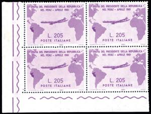 1961 - 205 lire Gronchi rosa (921), blocco ... 