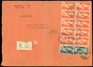 1946 - 3,20 lire, blocco di 10 esemplari, i ... 