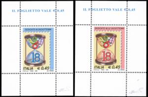 2006 - Diciottenni, i due foglietti (43/44), ... 