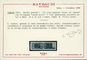 1950 - 100 lire, filigrana ruota ... 