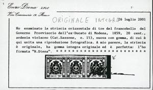 1859 - 20 cent. ardesia violaceo ... 