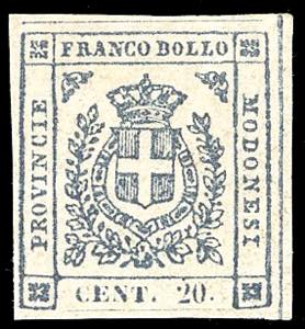 1859 - 20 cent. ardesia violaceo (15), ... 