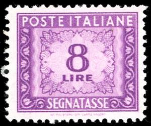 1947 - 8 lire, filigrana ruota del I tipo, ... 
