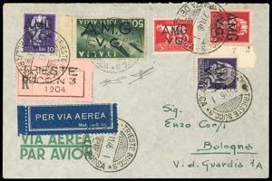 POSTA AEREA 1946 - 50 lire, soprastampa ... 