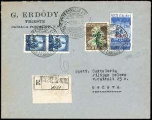 1950 - 55 lire Radiodiffusione, 20 lire ... 