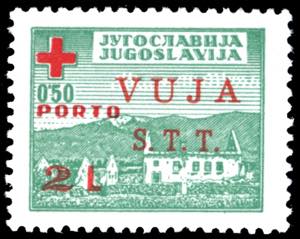 1948 - 2 lire su 0,50 d. Croce Rossa (5), ... 