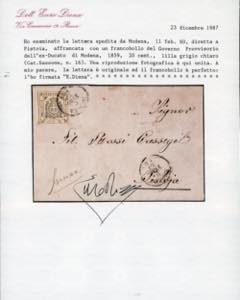 1860 - 20 cent. lilla grigio ... 