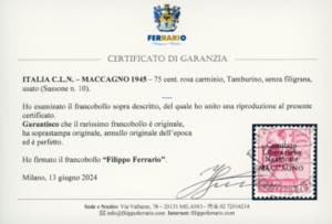 MACCAGNO 1945 - 75 cent. ... 