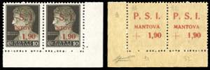 MANTOVA 1945 - 1,90 lire su 10 cent., ... 