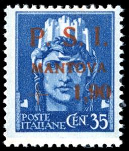 MANTOVA 1945 - 1,90 lire + 35 cent. ... 
