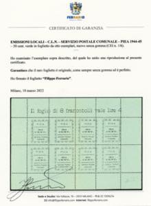 SERVIZIO POSTALE COMUNALE ... 