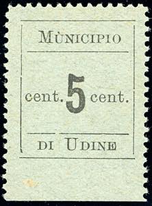 UDINE 1918 - 5 cent. accento sulla U di ... 