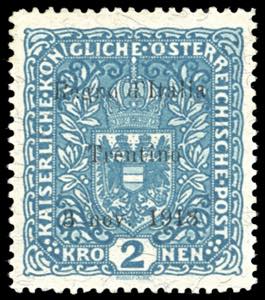 TRENTINO ALTO ADIGE 1918 - 2 k. azzurro, ... 