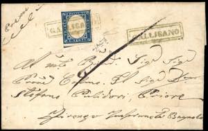 GALLICANO, cartella in azzurro verdastro ... 