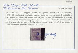 VENEZIA GIULIA 1918 - 50 cent. ... 
