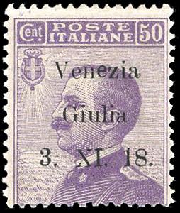 VENEZIA GIULIA 1918 - 50 cent. ... 