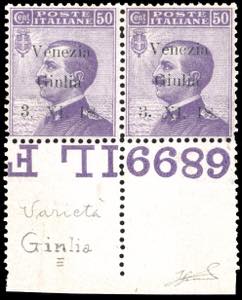 VENEZIA GIULIA SAGGI 1918 - 50 cent. ... 