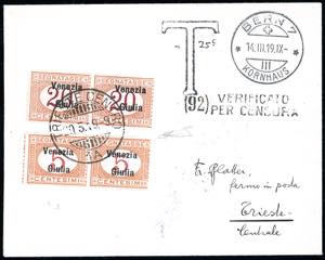 VENEZIA GIULIA SEGNATASSE 1919 - 5 cent. ... 