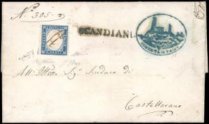 SCANDIANO, tratti di penna punti R1 - 20 ... 