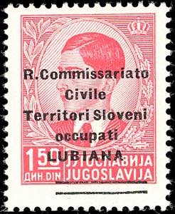 LUBIANA 1941 - 1,50 d. soprastampa ... 