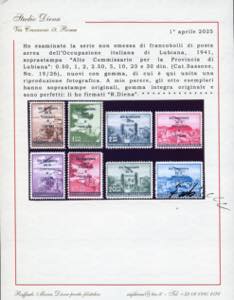 LUBIANA POSTA AEREA 1941 - ... 