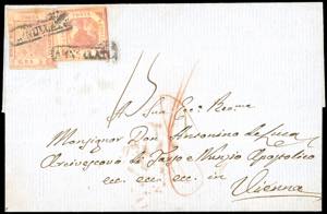 1859 - 2 grana carminio, I tavola, perfetto, ... 