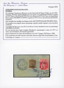 PECHINO 1917 - 6 cents su 10 + 5 ... 