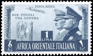 POSTA AEREA 1941 - 1 lira Fratellanza ... 