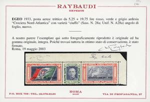 POSTA AEREA 1933 - 5,25 + 19,75 ... 