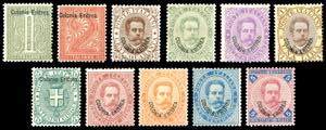 1893 - Prima emissione, soprastampati, serie ... 