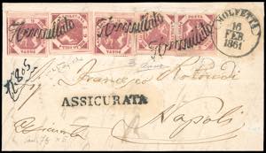 1861 - 2 grana carminio cupo, III tavola ... 