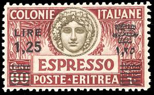 ESPRESSI 1935 - 1,25 lire su 60 cent., dent. ... 