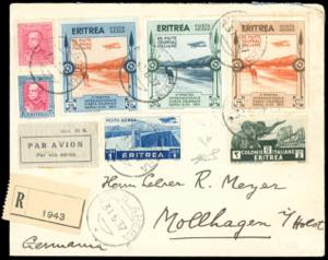 POSTA AEREA 1937 - 25 cent., 50 cent. e 75 ... 