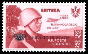 SERVIZIO AEREO 1934 - 25 + 2 lire Coroncina ... 