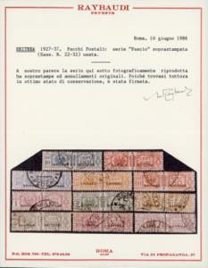 PACCHI POSTALI 1927/37 - Fascio al ... 
