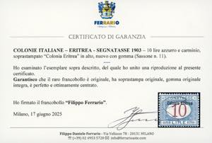 SEGNATASSE 1903 - 10 lire ... 