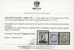 1912/21 - Ordinari soprastampati, ... 