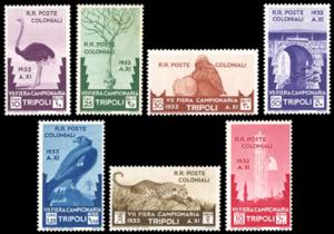 1933 - VII Fiera di Tripoli, serie completa ... 
