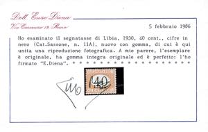 SEGNATASSE 1930 - 40 cent. ... 