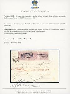 1858 - 20 grana rosa brunastro, I ... 