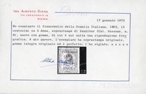 1905 - Soprastampa di Zanzibar, ... 